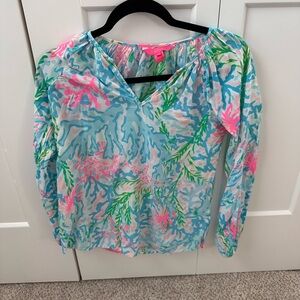 Lilly Pulitzer Coral Top XXS